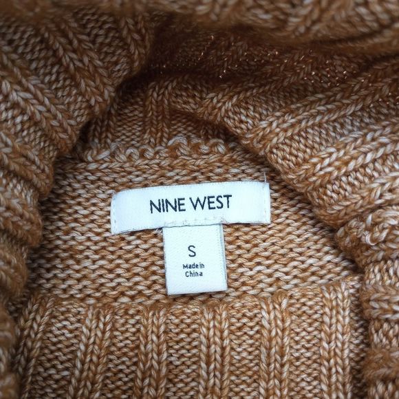 Nine West Beige Turtleneck Textured Sweater, size Small - Picture 9 of 9